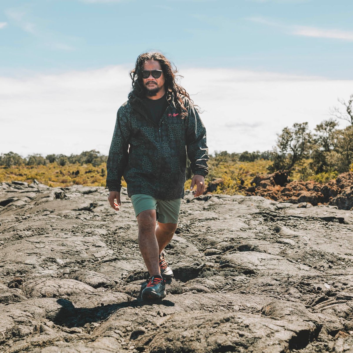 Sig Zane X Danner ʻŌnini Windbreaker Black/Green / Danner Men|Women