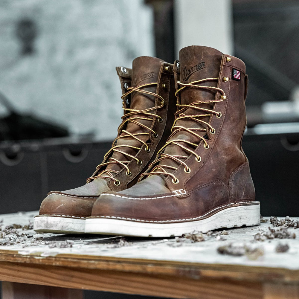 Bull Run Moc Toe 8" Tobacco Steel Toe / Danner Men