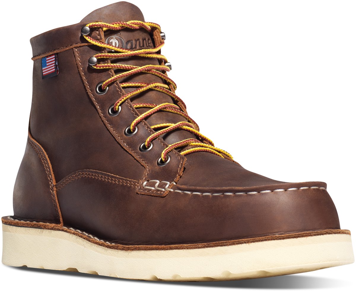 Bull Run Moc Toe 6" Brown Steel Toe / Danner Men