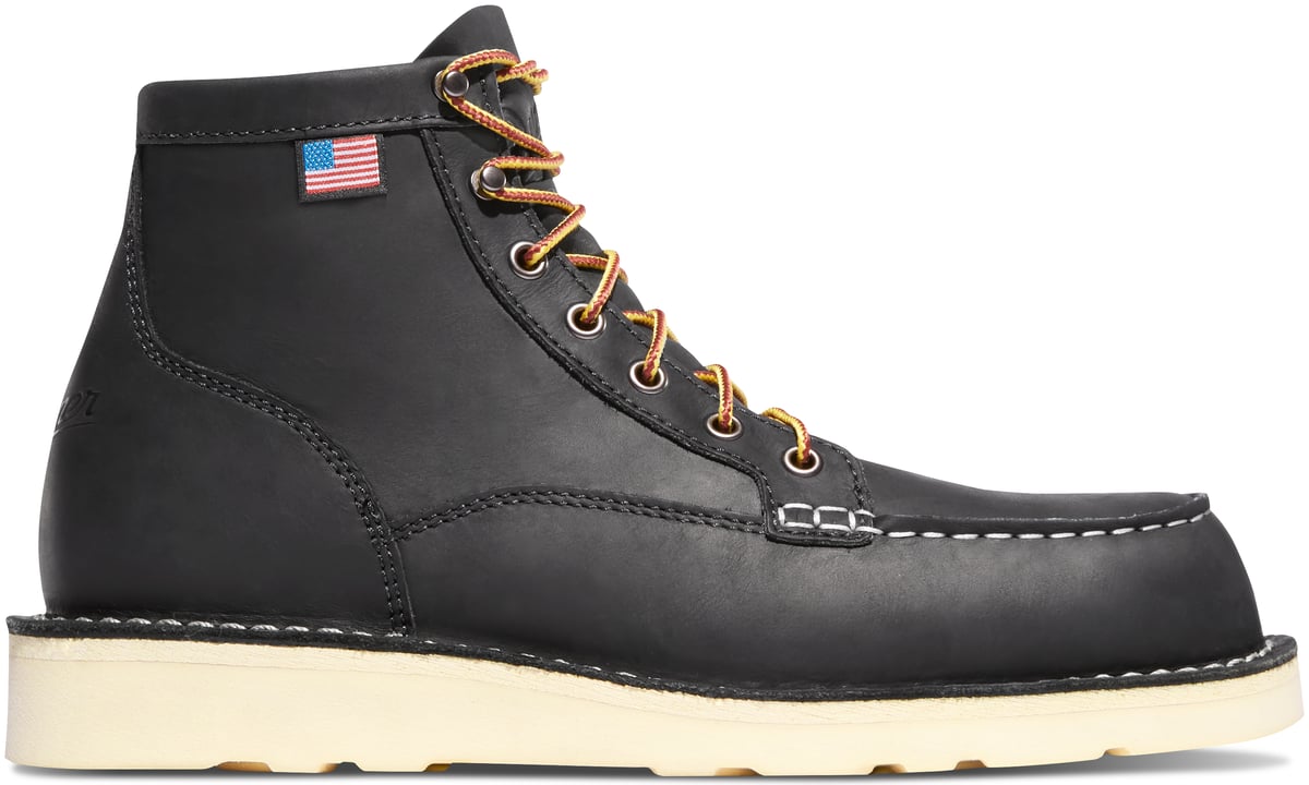 Bull Run Moc Toe 6" Black Steel Toe / Danner Men