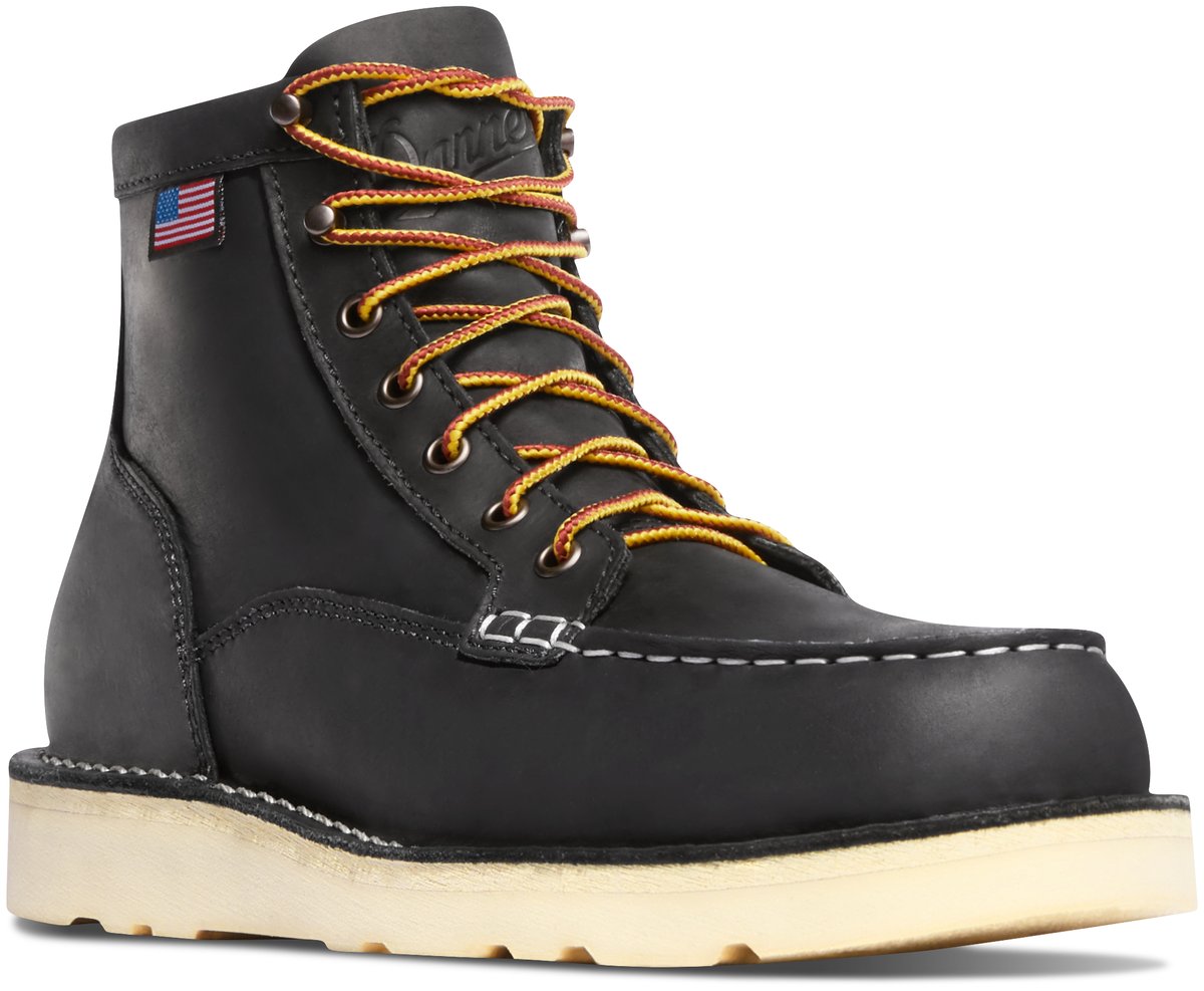 Bull Run Moc Toe 6" Black Steel Toe / Danner Men