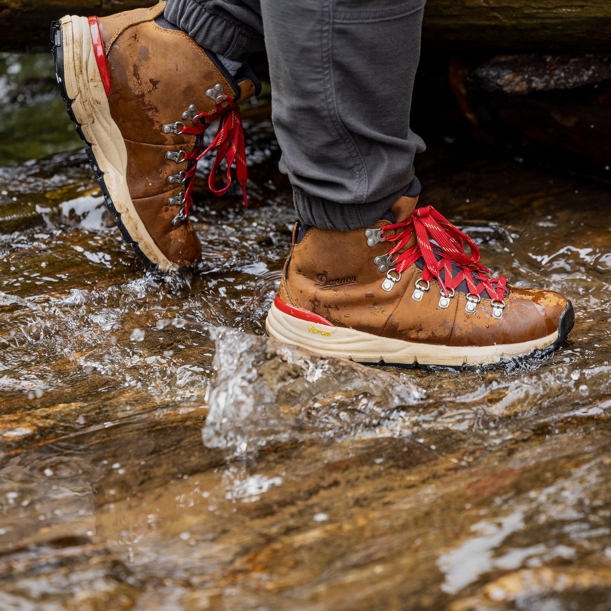 Mountain 600 Leaf GTX Grizzly Brown/Rhodo Red / Danner Men