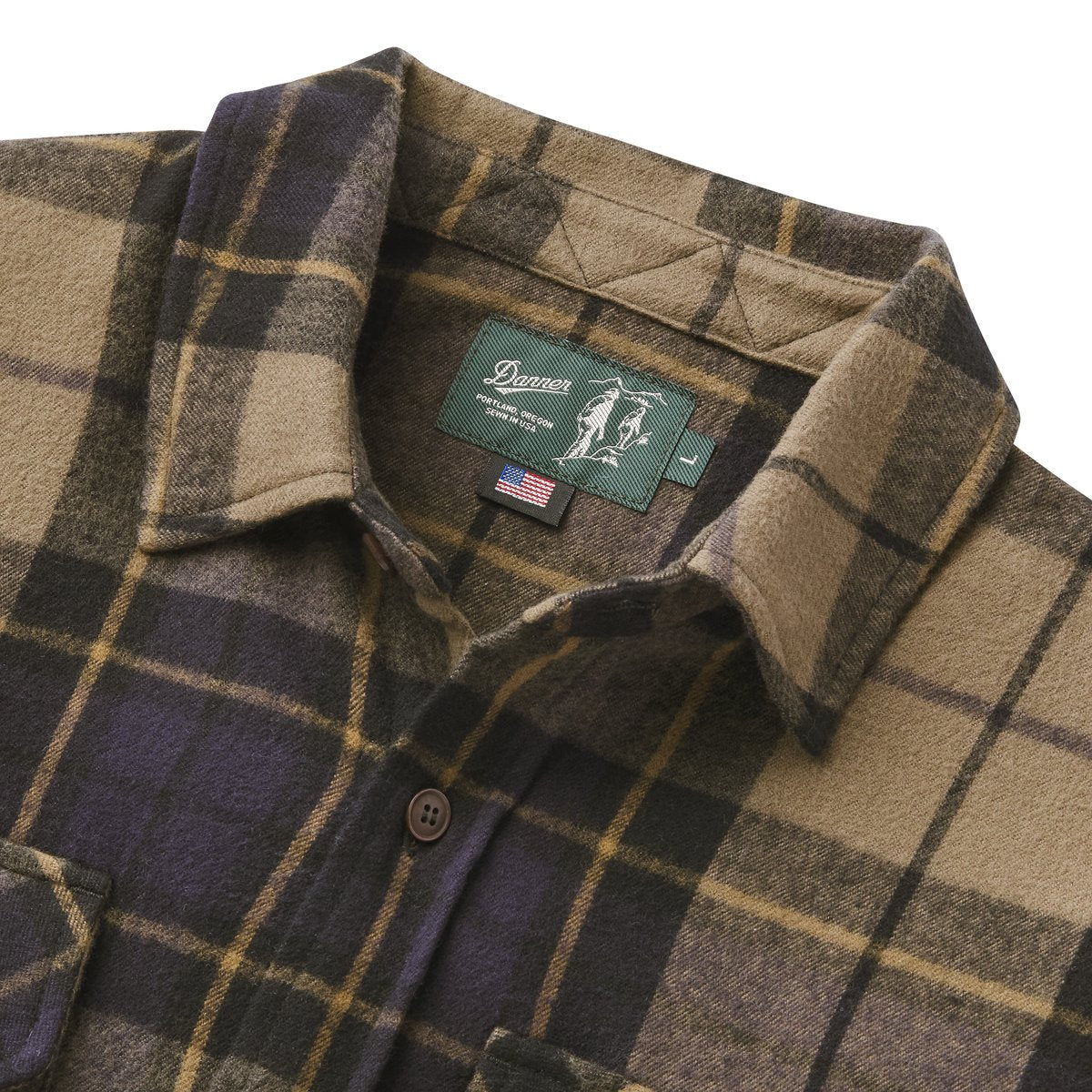 Cedar Mill Cotton Flannel Shirt  Navy/Olive Tartan Plaid / Danner Men|Women