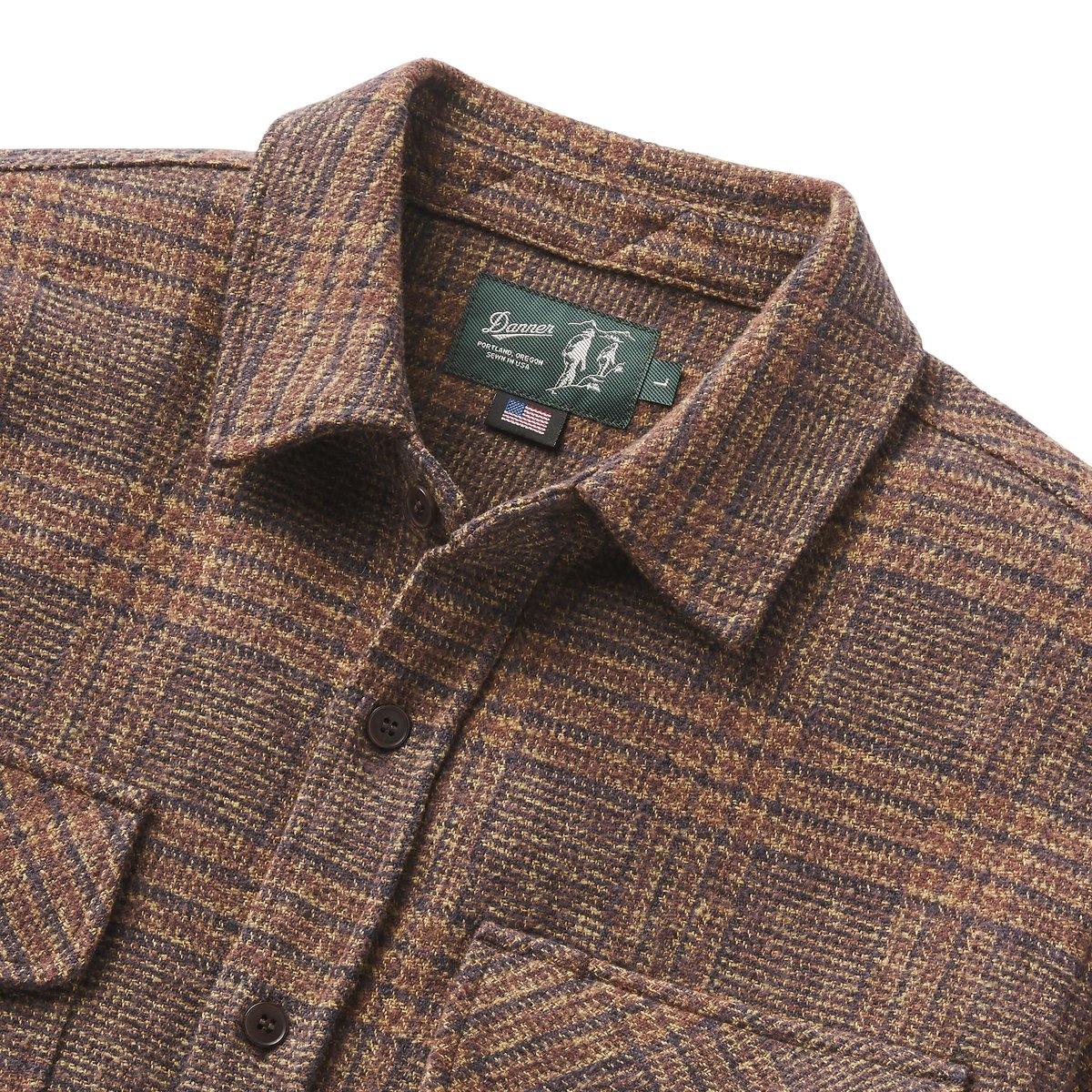 Cedar Mill Cotton Flannel Shirt  Brown/Tan Tweed Plaid / Danner Men|Women