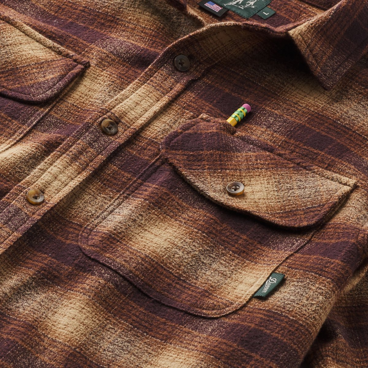 Cedar Mill Cotton Flannel Shirt  Espresso Plaid / Danner Men|Women