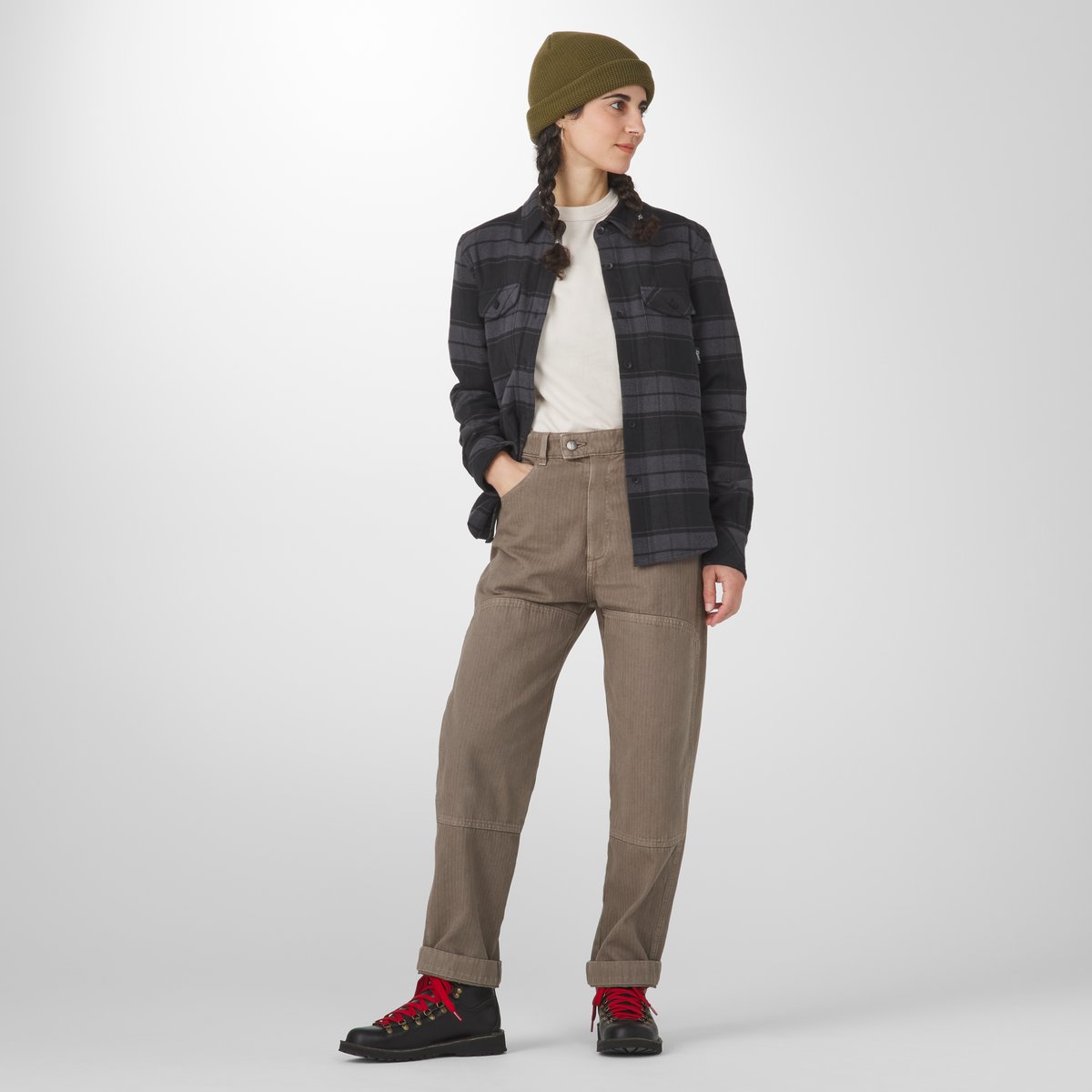 Sauvie Cotton Flannel Shirt  Black Plaid / Danner Men|Women