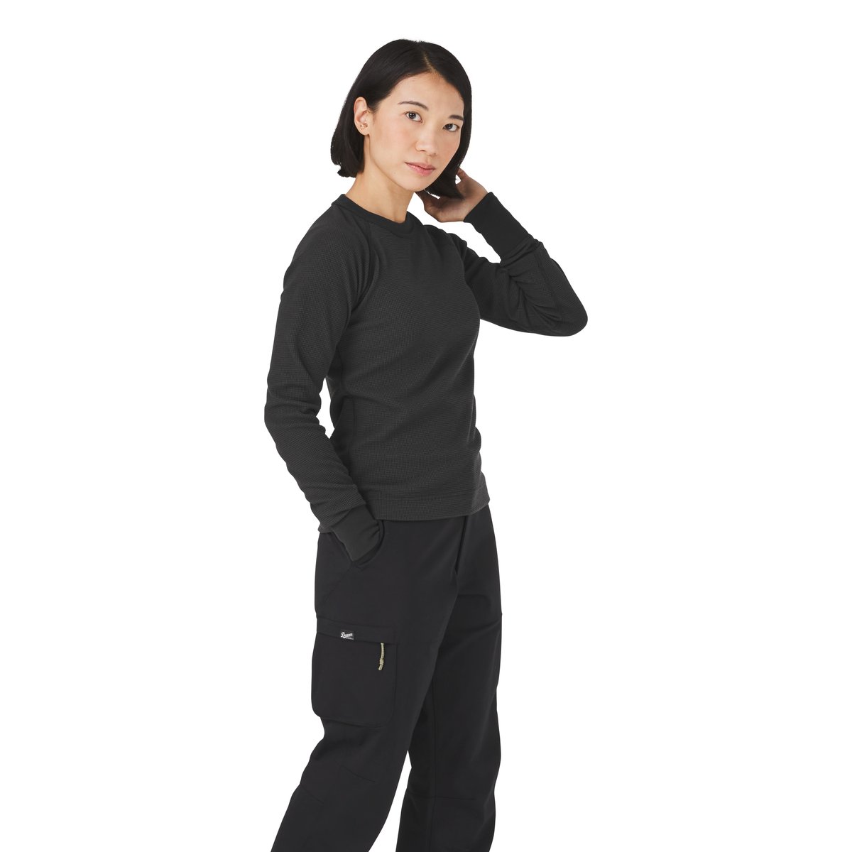 Santiam Waffle LS Tee Black / Danner Men|Women