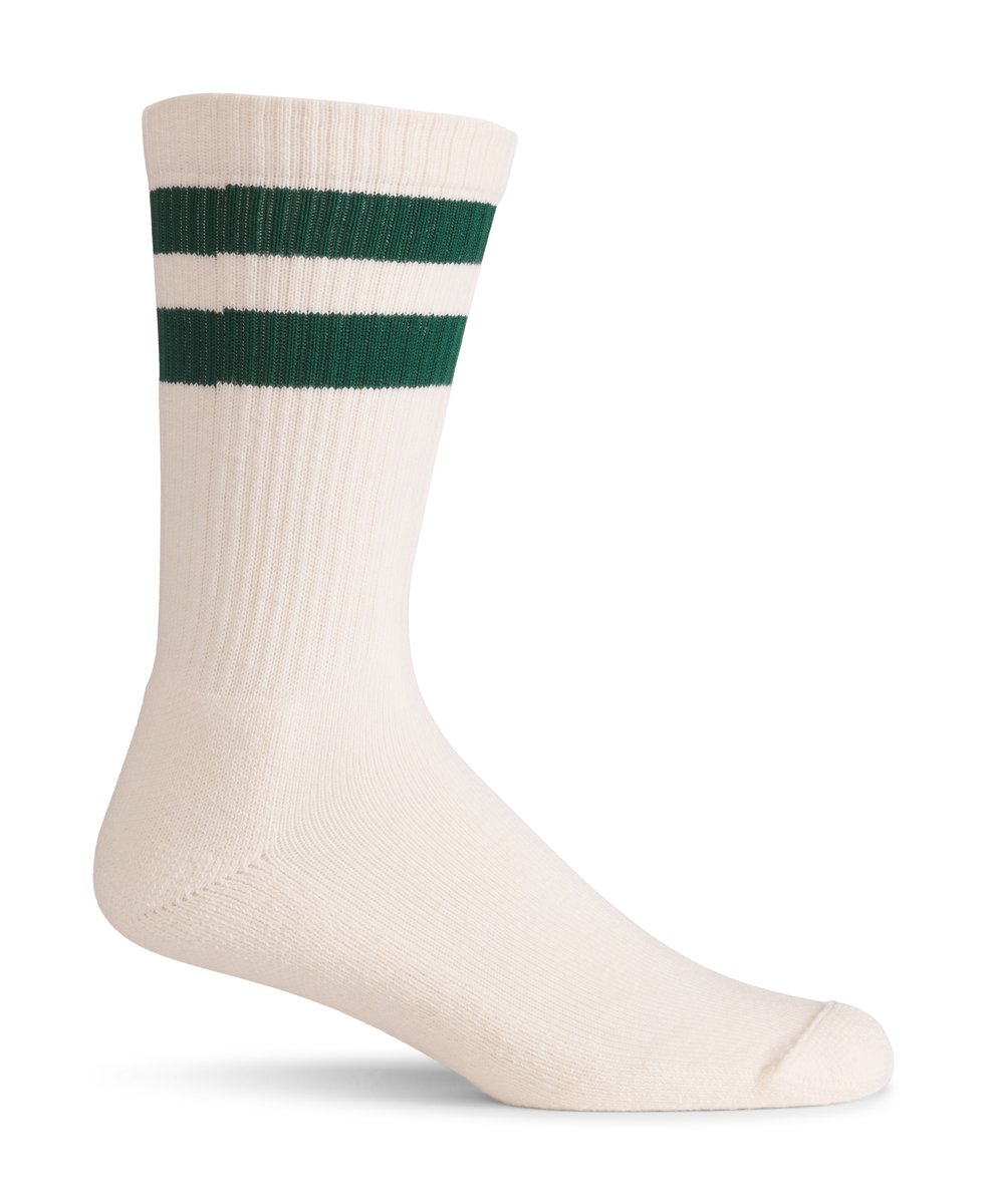 Cotton Socks Midweight Crew - Natural/Green / Danner Men